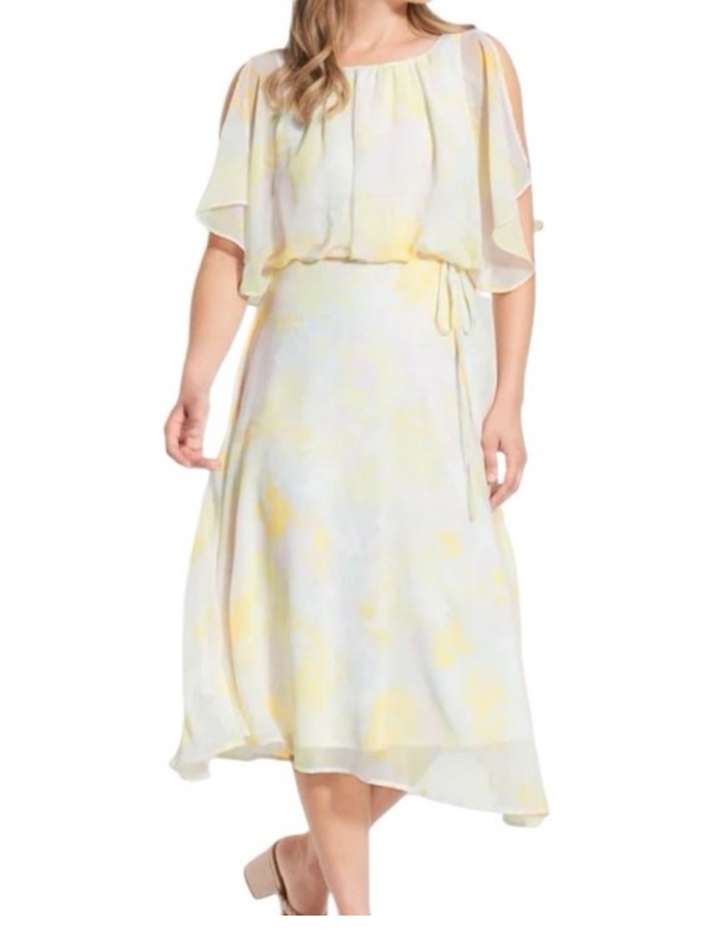 Modcloth Flutter Of Flattery Midi Dress - S